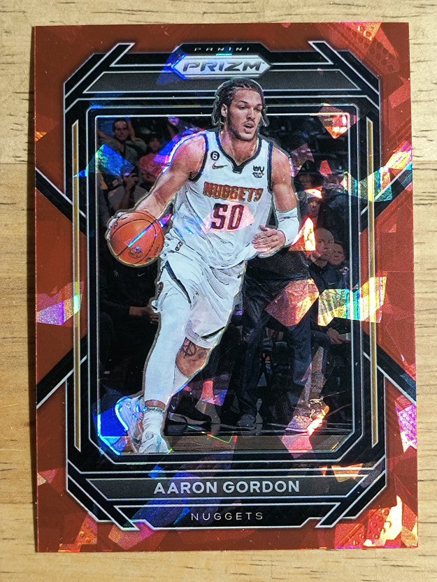 2022-23 Panini Prizm Prizms Red Ice #41 Aaron Gordon