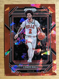 2022-23 Panini Prizm Prizms Red Ice #88 Lonzo Ball