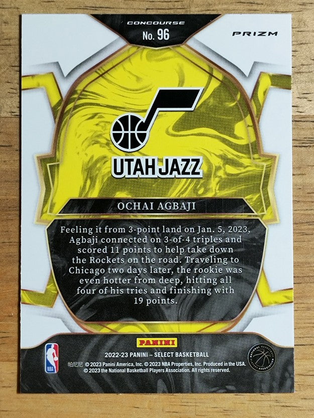 2022-23 Select Prizms Silver #96 Ochai Agbaji