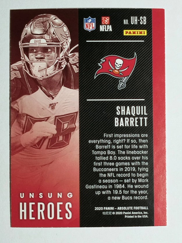 2020 Absolute Unsung Heroes #17 Shaquil Barrett