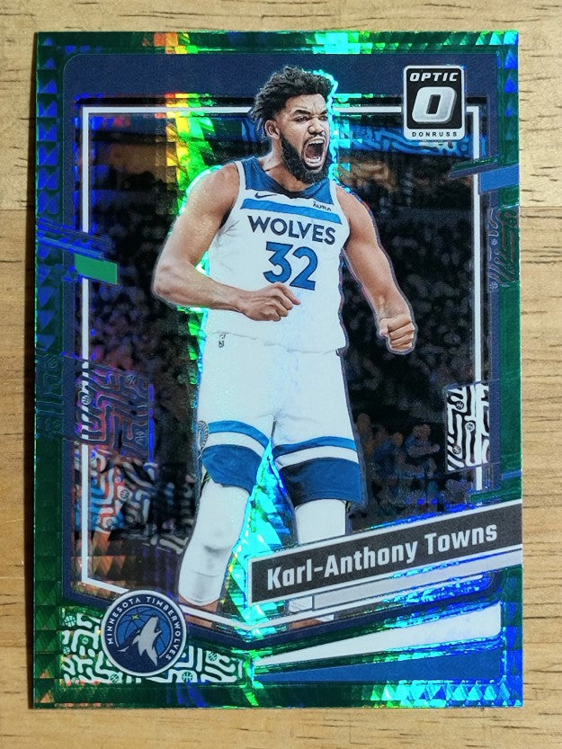 2023-24 Donruss Optic Hyper Green #179 Karl-Anthony Towns