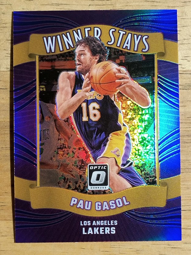 2023-24 Donruss Optic Winner Stays Purple #7 Pau Gasol
