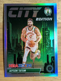 2023-24 Hoops Premium Stock City Edition Silver Prizm #3 Jayson Tatum