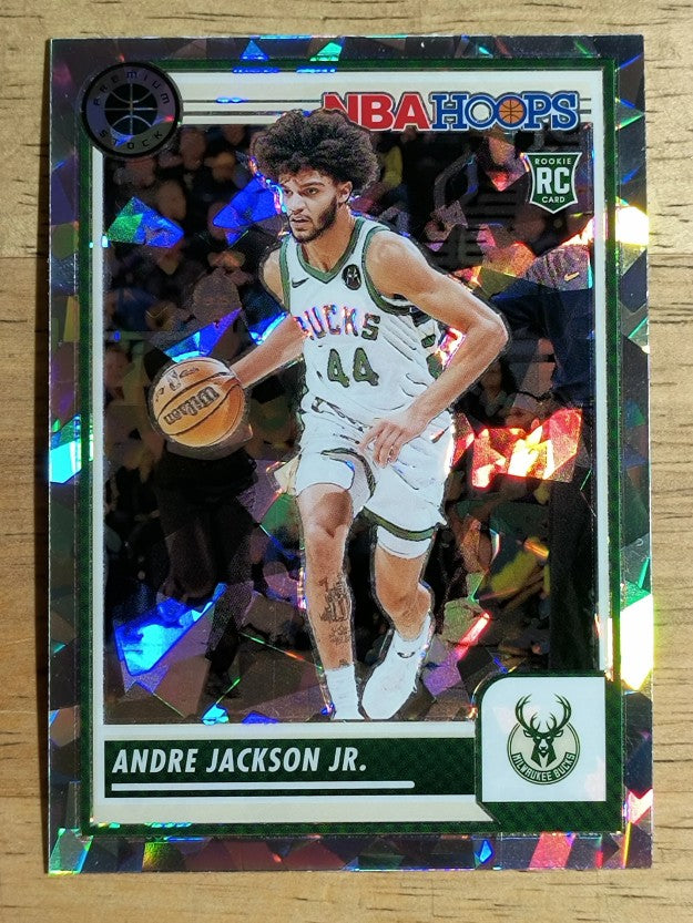 2023-24 Hoops Premium Stock Ice Prizm #67 Andre Jackson Jr.