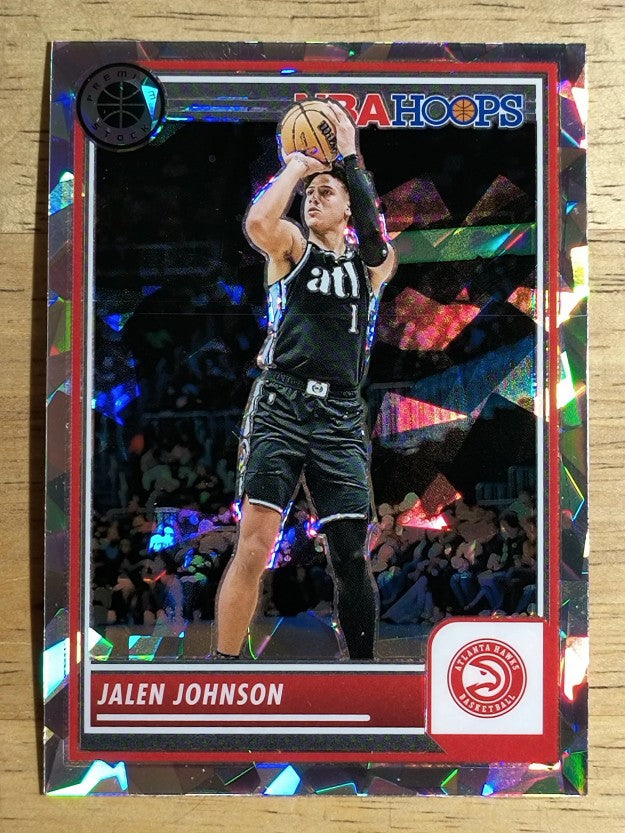 2023-24 Hoops Premium Stock Ice Prizm #119 Jalen Johnson