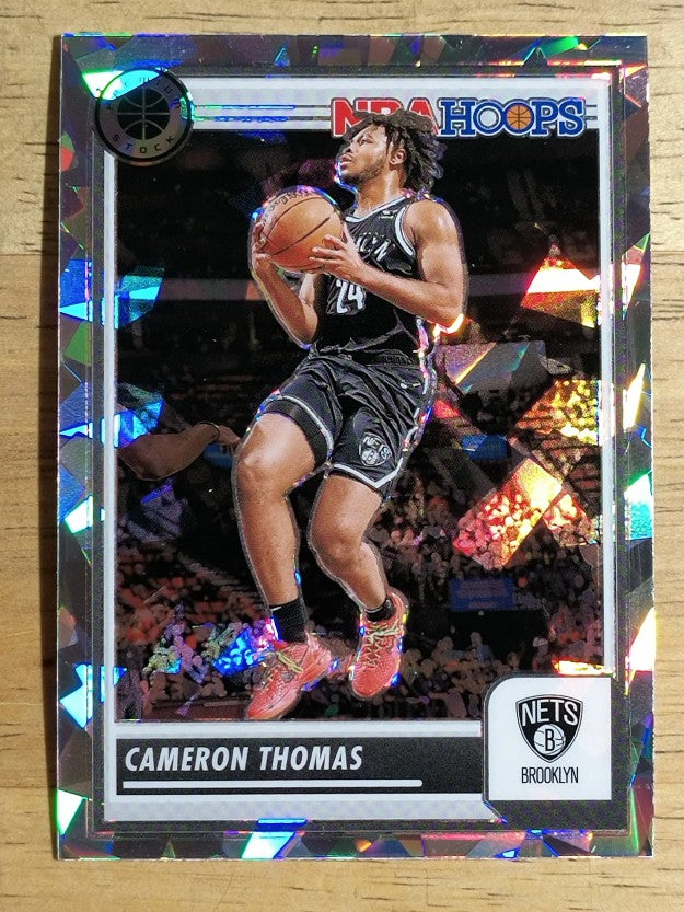 2023-24 Hoops Premium Stock Ice Prizm #130 Cameron Thomas