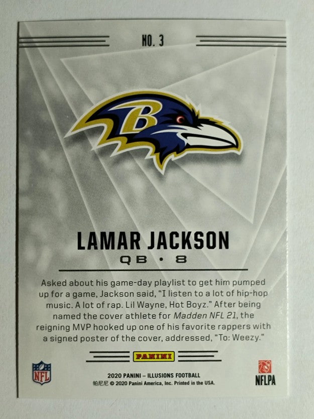 2020 Panini Illusions Retail #3 Lamar Jackson