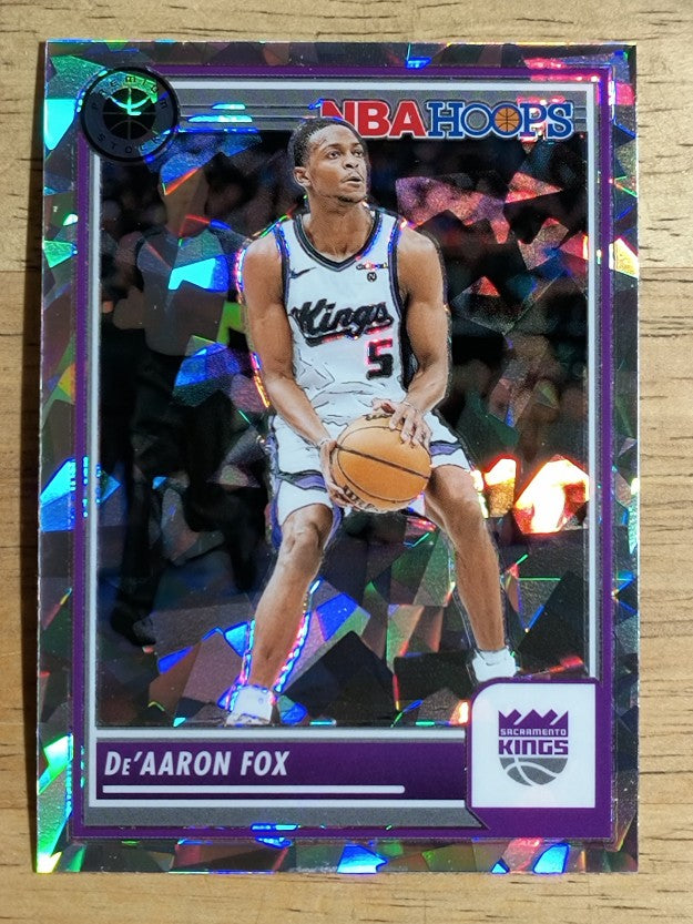 2023-24 Hoops Premium Stock Ice Prizm #199 De'Aaron Fox
