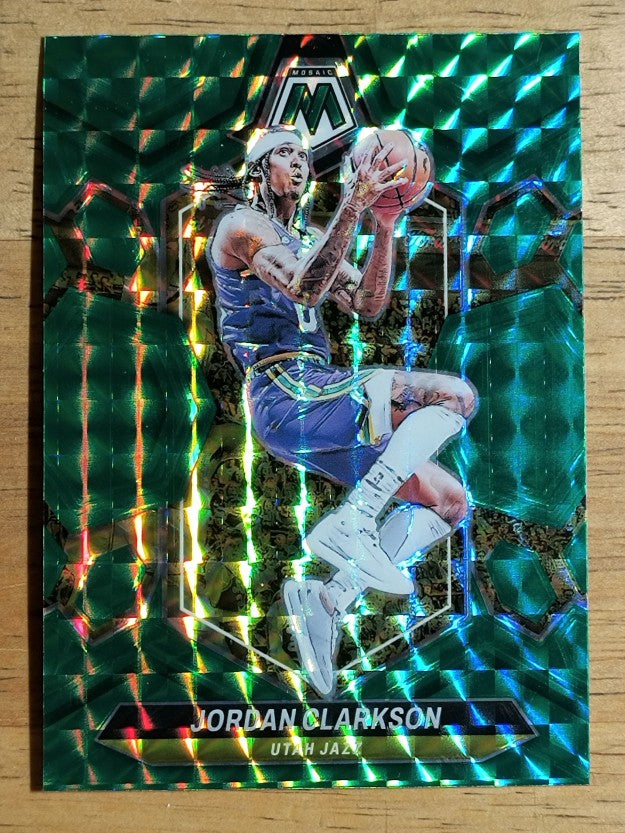 2023-24 Panini Mosaic Mosaic Green #42 Jordan Clarkson