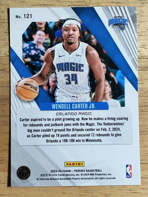 2023-24 Panini Phoenix Blue Ice #121 Wendell Carter Jr.