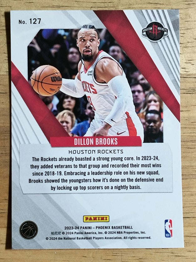 2023-24 Panini Phoenix Blue Ice #127 Dillon Brooks