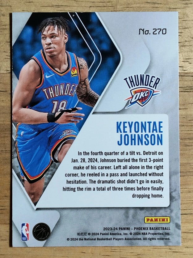 2023-24 Panini Phoenix Blue Ice #270 Keyontae Johnson