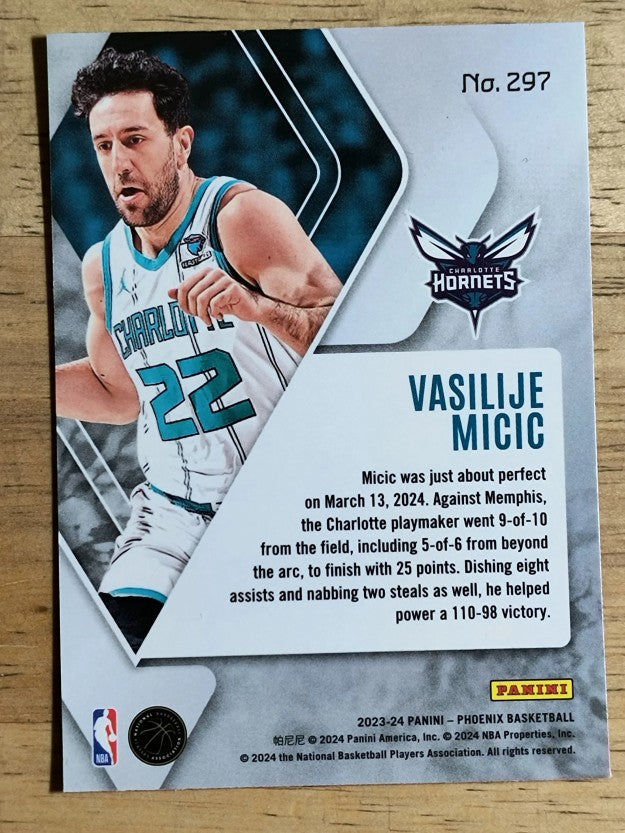 2023-24 Panini Phoenix Red Ice #297 Vasilije Micic