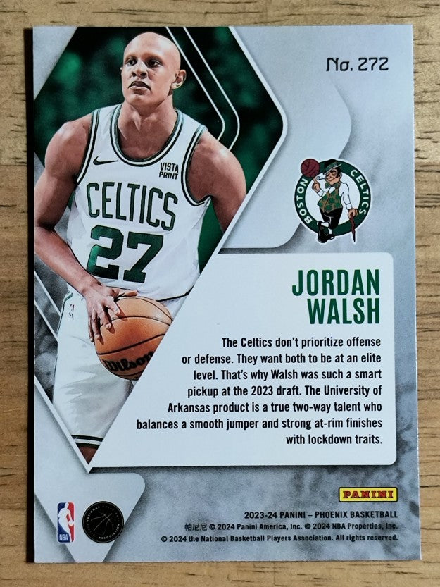 2023-24 Panini Phoenix Teal Lazer #272 Jordan Walsh