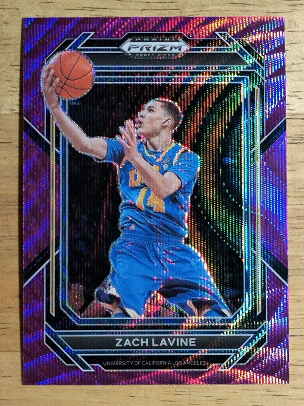 2023-24 Panini Prizm Draft Picks Prizms Purple Wave #59 Zach LaVine