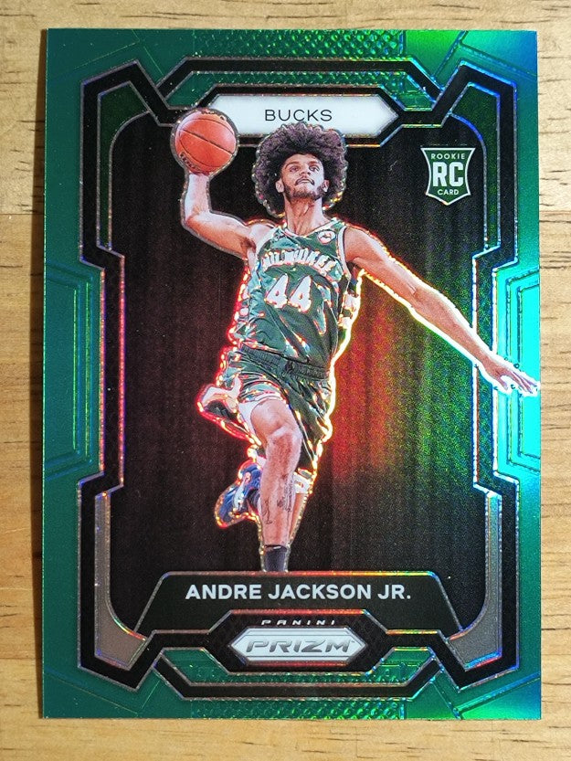 2023-24 Panini Prizm Prizms Green #131 Andre Jackson Jr.