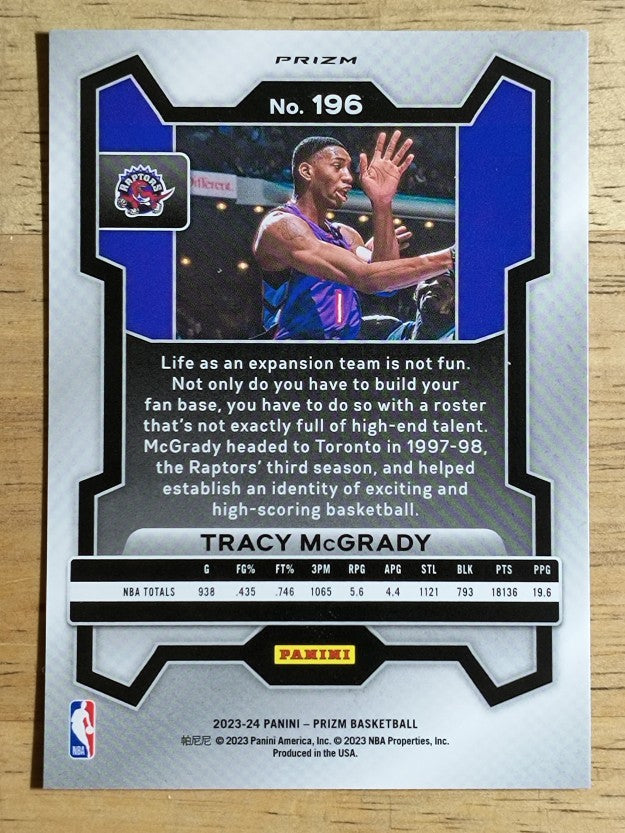 2023-24 Panini Prizm Prizms Green #196 Tracy McGrady