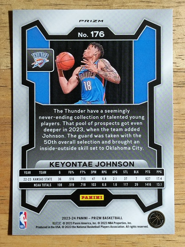 2023-24 Panini Prizm Prizms Silver #176 Keyontae Johnson