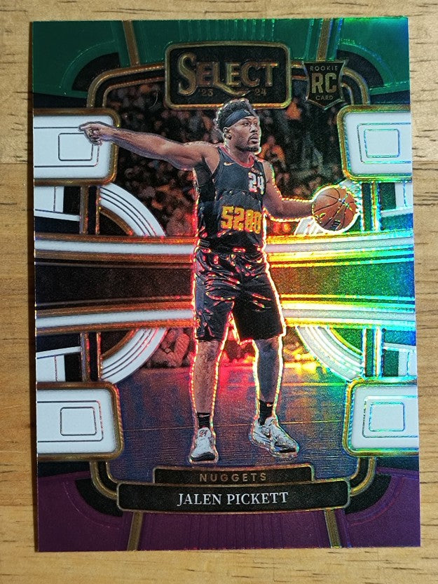 2023-24 Select Prizms Green White Purple #68 Jalen Pickett