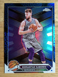 2023-24 Topps Chrome Blue Basketball Refractors #10 Domantas Sabonis