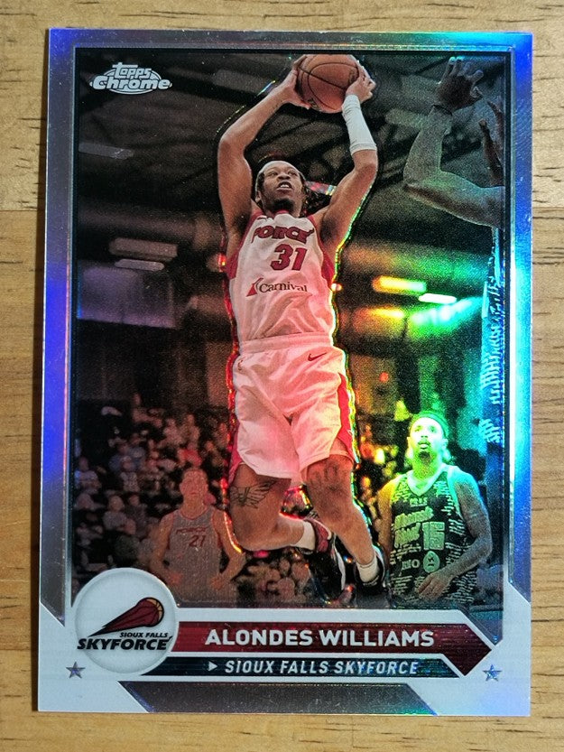 2023-24 Topps Chrome G League Refractors #80 Alondes Williams