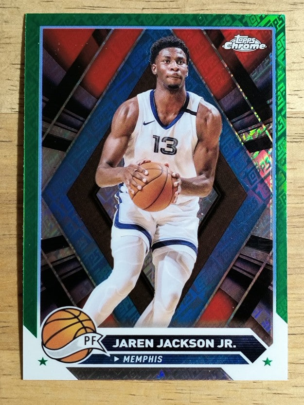 2023-24 Topps Chrome Green Topps Refractors #183 Jaren Jackson Jr.