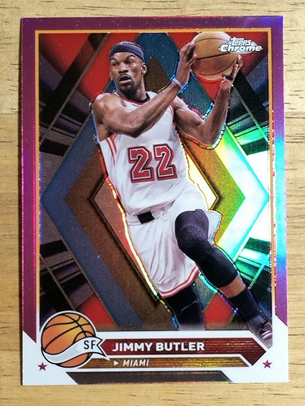 2023-24 Topps Chrome Pink Refractors #21 Jimmy Butler