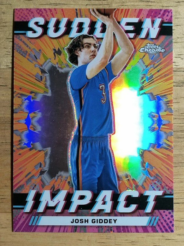 2023-24 Topps Chrome Sudden Impact #SI12 Josh Giddey
