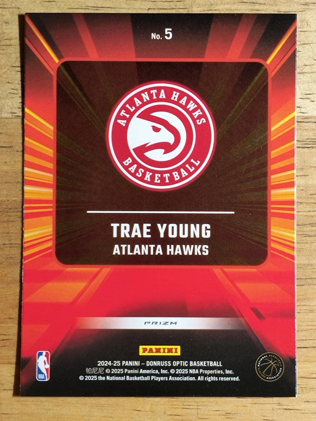 2024-25 Donruss Optic Express Lane Purple #5 Trae Young