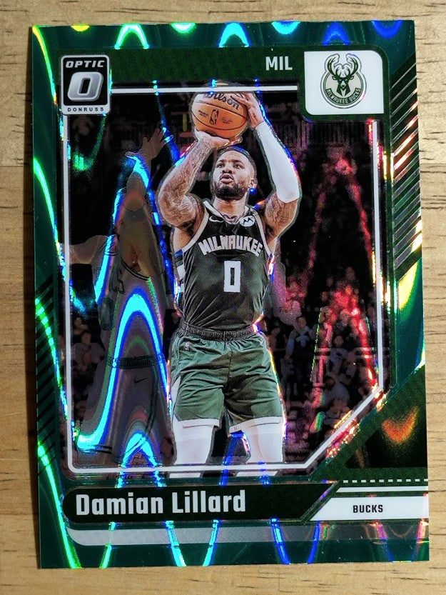2024-25 Donruss Optic Green Seismic #83 Damian Lillard