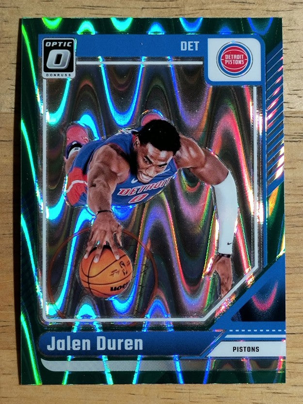 2024-25 Donruss Optic Green Seismic #89 Jalen Duren