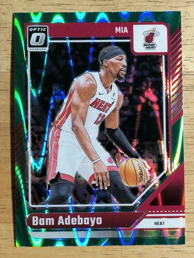 2024-25 Donruss Optic Green Seismic #212 Bam Adebayo