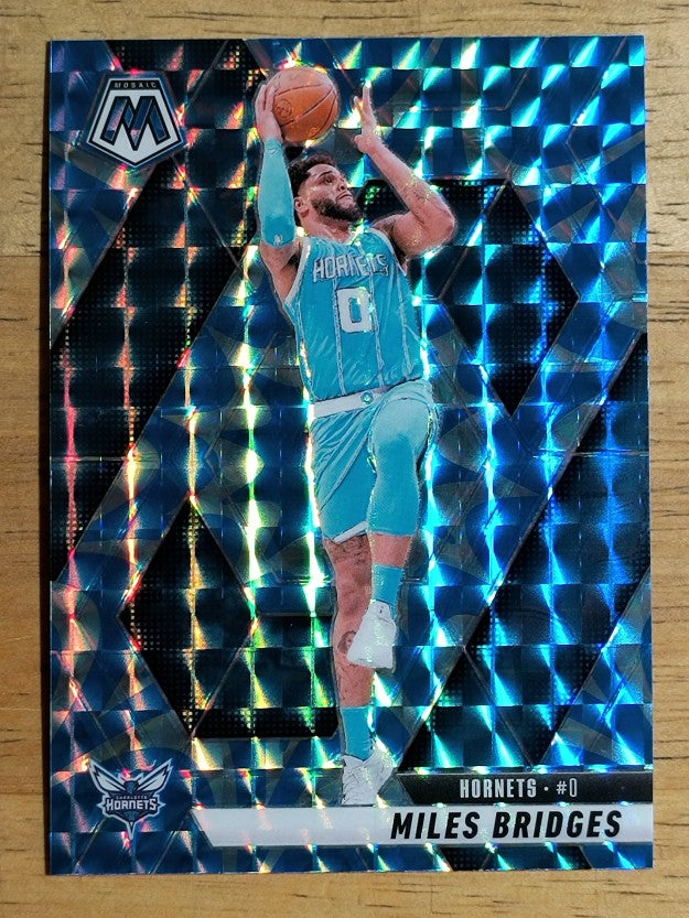 2024-25 Panini Mosaic Mosaic Reactive Blue #67 Miles Bridges
