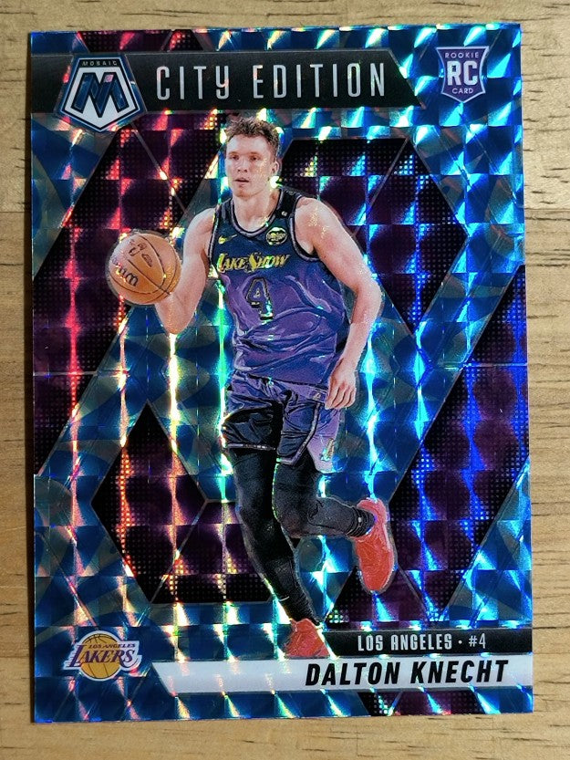 2024-25 Panini Mosaic Mosaic Reactive Blue #271 Dalton Knecht/City Edition