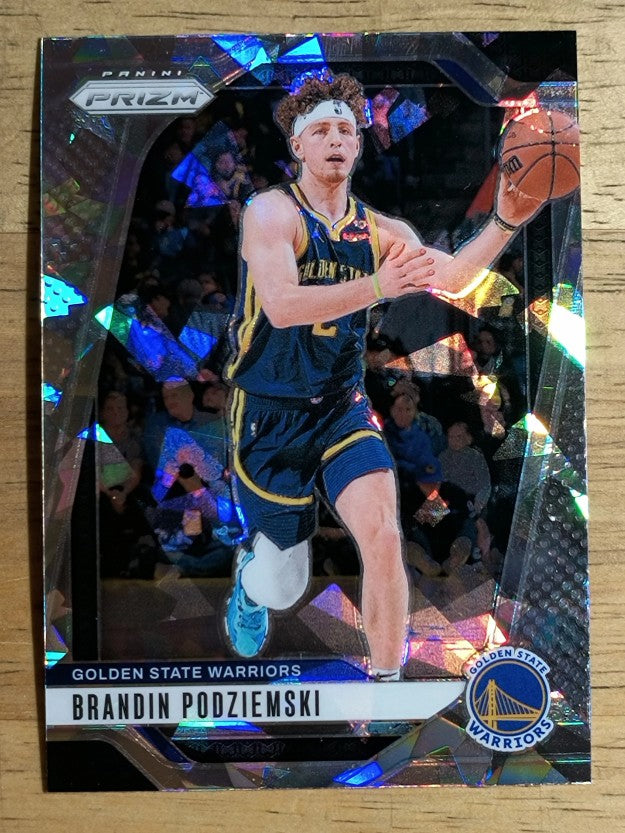 2024-25 Panini Prizm Prizms Ice #81 Brandin Podziemski