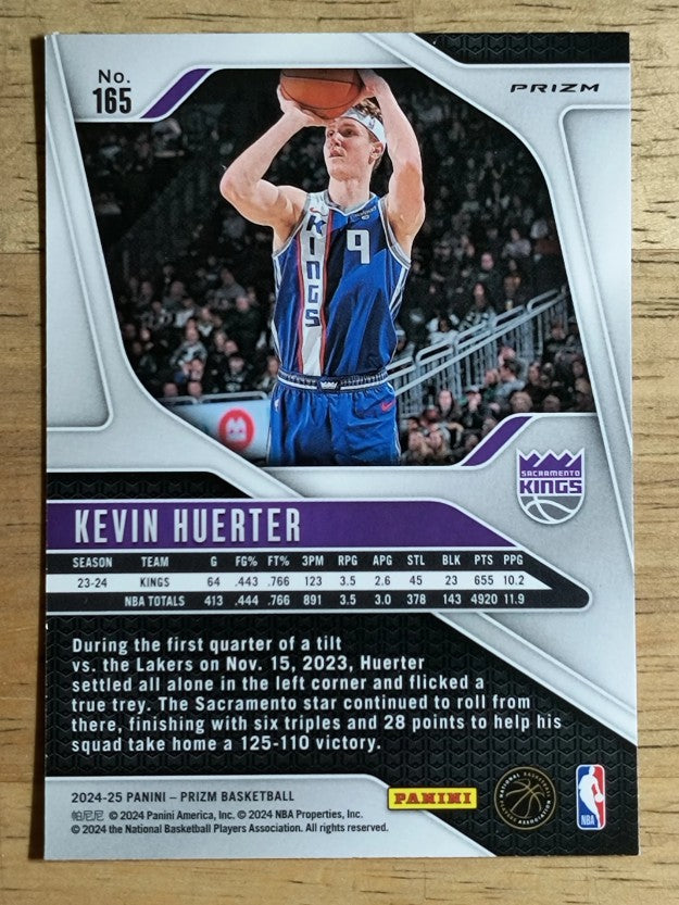 2024-25 Panini Prizm Prizms Pink Ice #165 Kevin Huerter