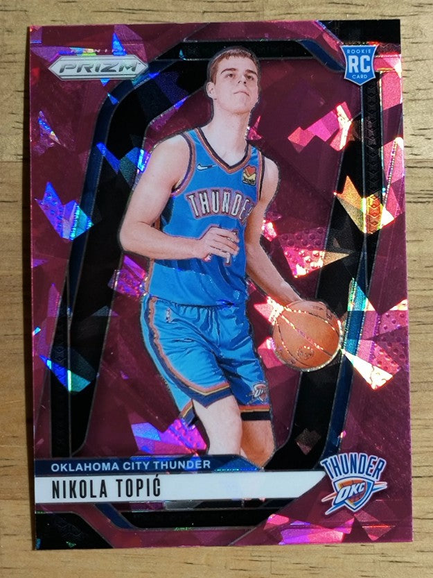 2024-25 Panini Prizm Prizms Pink Ice #230 Nikola Topic