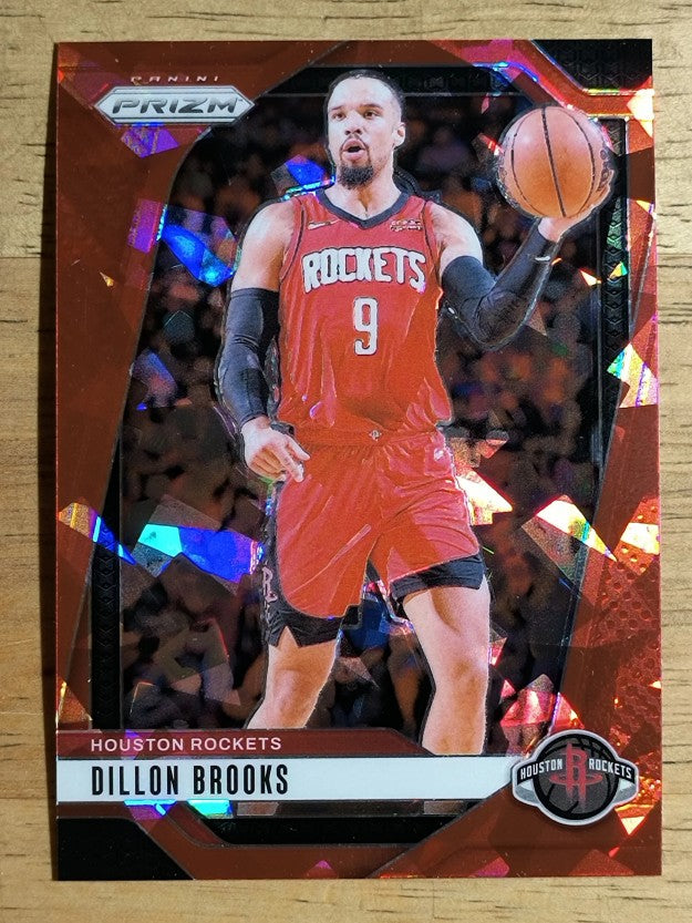 2024-25 Panini Prizm Prizms Red Ice #213 Dillon Brooks