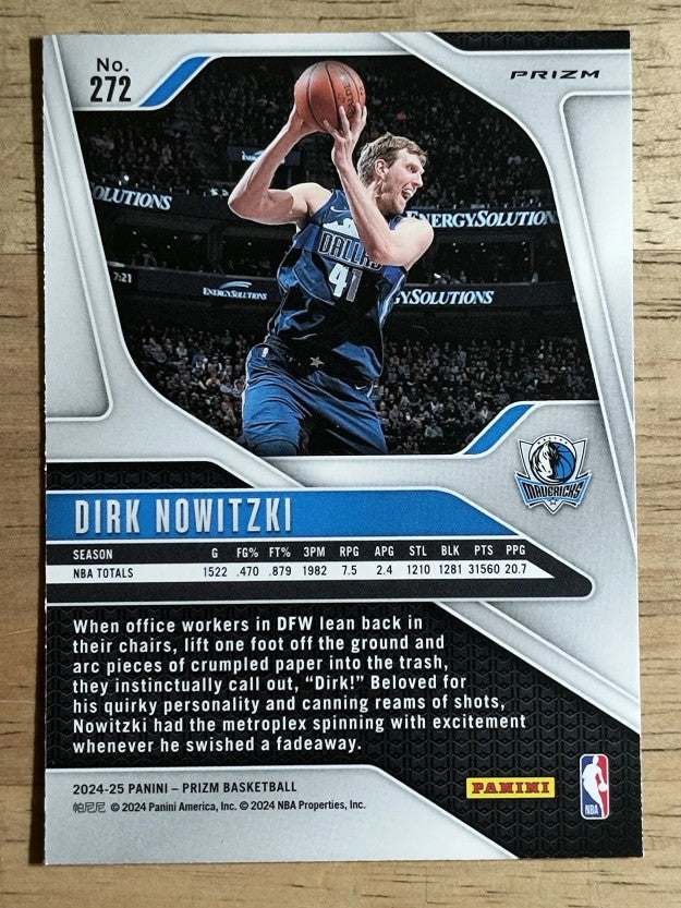 2024-25 Panini Prizm Prizms Red Ice #272 Dirk Nowitzki