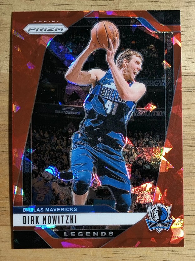 2024-25 Panini Prizm Prizms Red Ice #272 Dirk Nowitzki