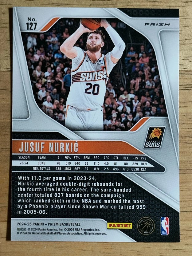 2024-25 Panini Prizm Prizms Silver #127 Jusuf Nurkic