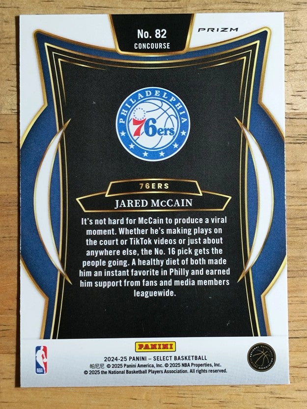 2024-25 Select Blue Cracked Ice Prizms #82 Jared McCain