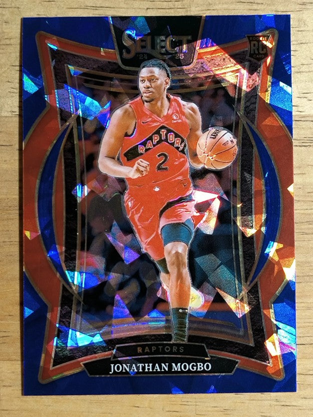 2024-25 Select Blue Cracked Ice Prizms #87 Jonathan Mogbo