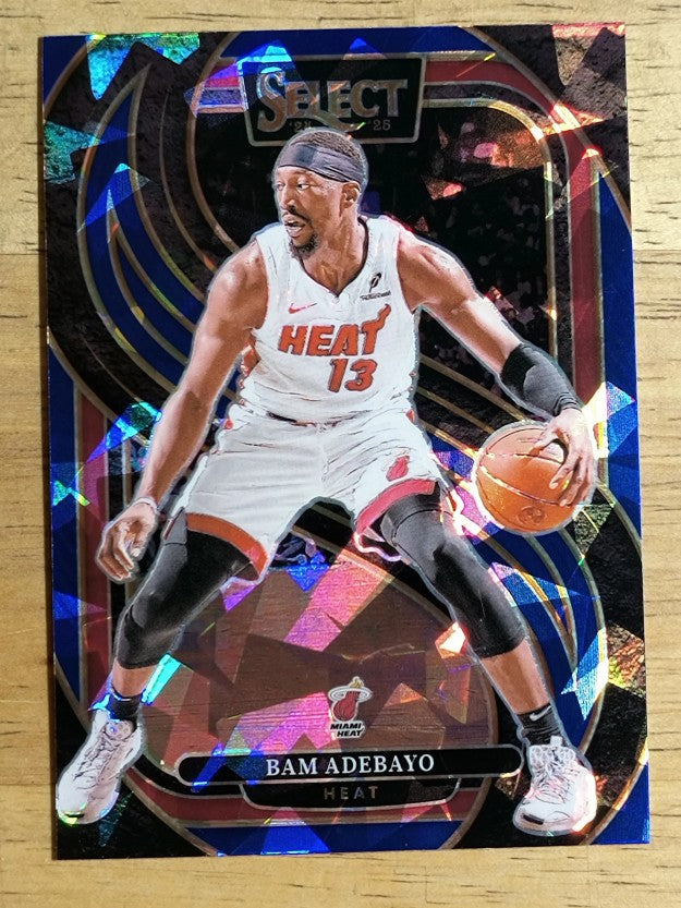 2024-25 Select Blue Cracked Ice Prizms #163 Bam Adebayo