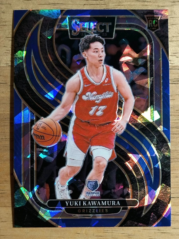 2024-25 Select Blue Cracked Ice Prizms #168 Yuki Kawamura