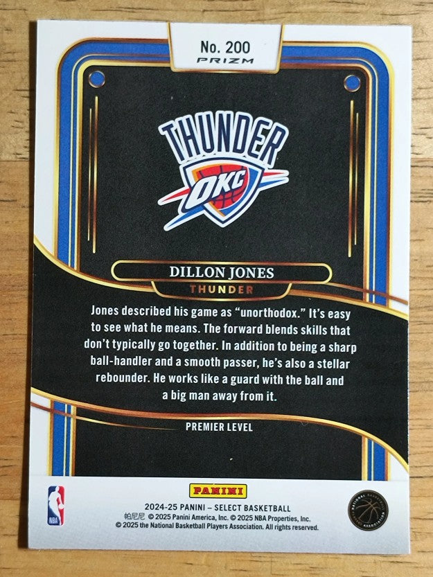 2024-25 Select Blue Cracked Ice Prizms #200 Dillon Jones