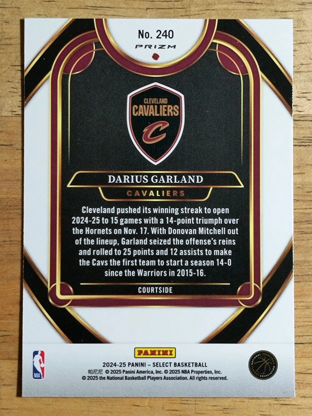 2024-25 Select Blue Cracked Ice Prizms #240 Darius Garland