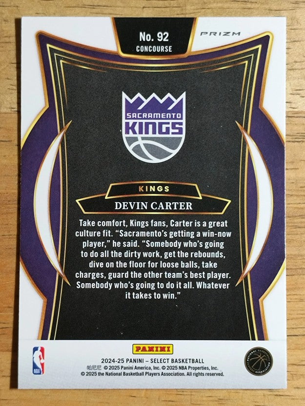 2024-25 Select Blue Prizms #92 Devin Carter