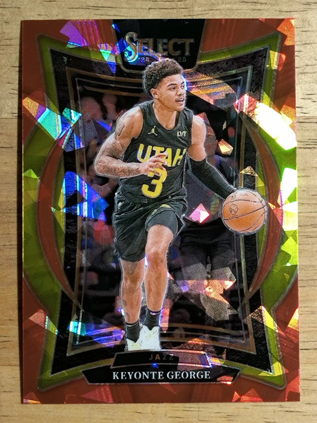 2024-25 Select Red Cracked Ice Prizms #49 Keyonte George