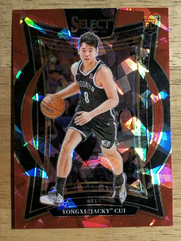 2024-25 Select Red Cracked Ice Prizms #94 Yongxi "Jacky" Cui